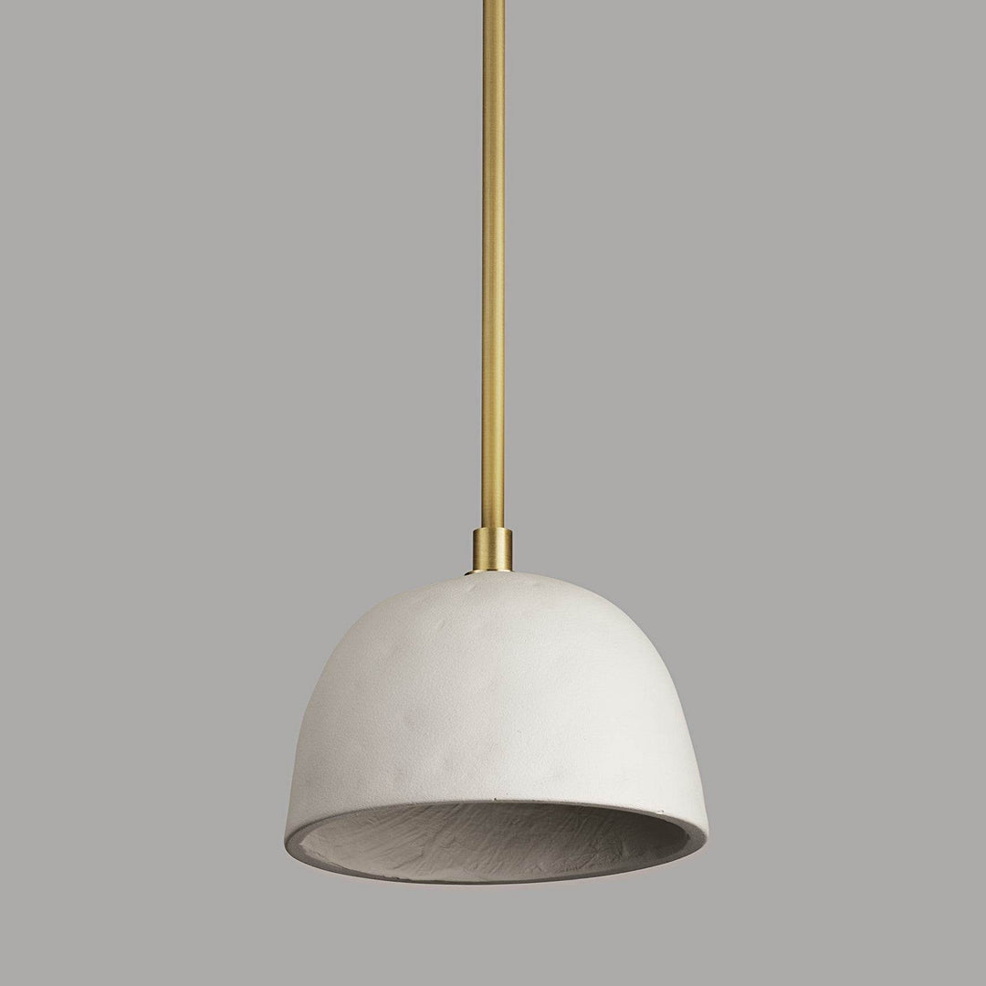 Brooklyn - Small (Natural Brass, Shaded White)