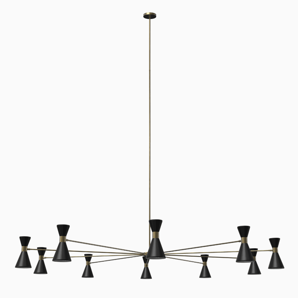 Campana Oval (Natural Brass, Black)