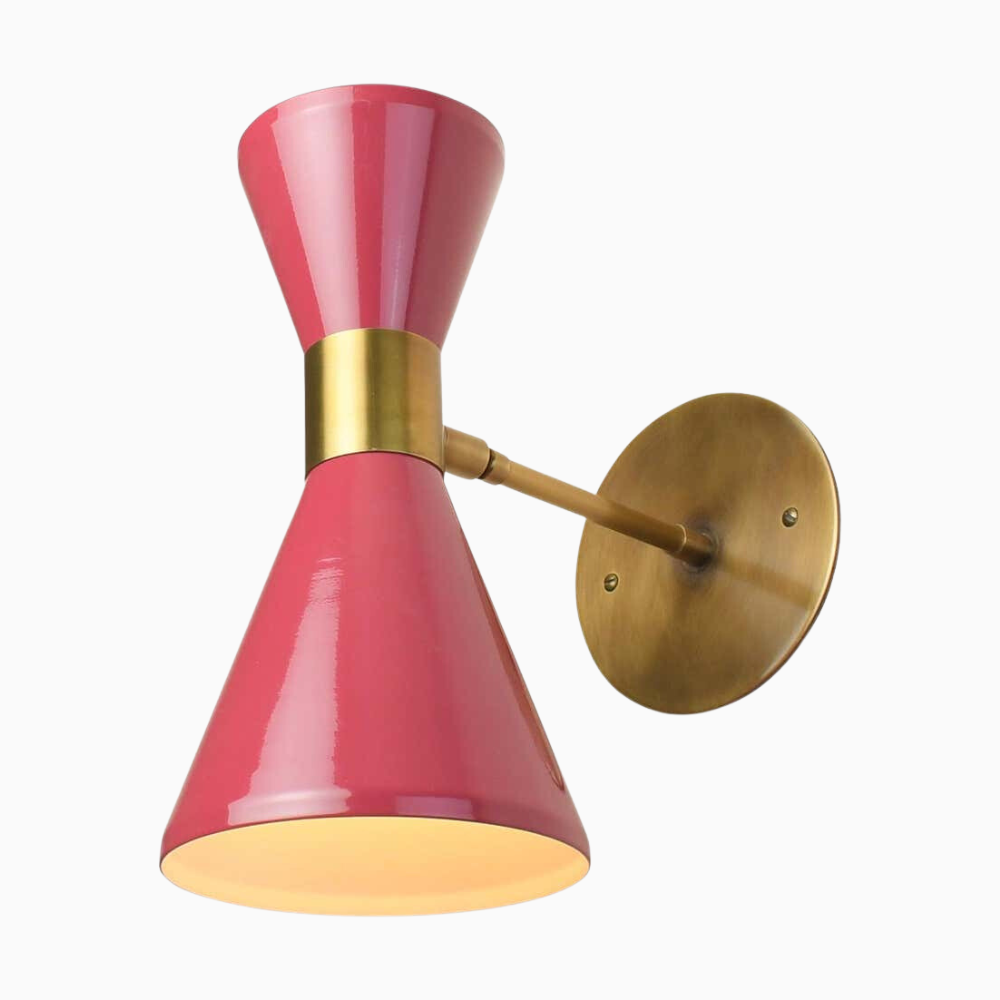 Campana Wall Sconce (Orchid, Natural Brass)