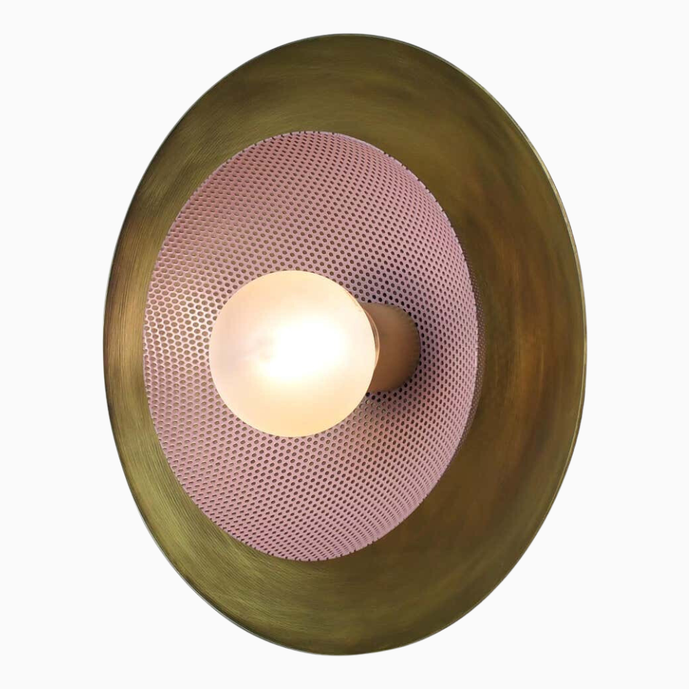 Centric Wall Sconce (Wisteria, Natural Brass)
