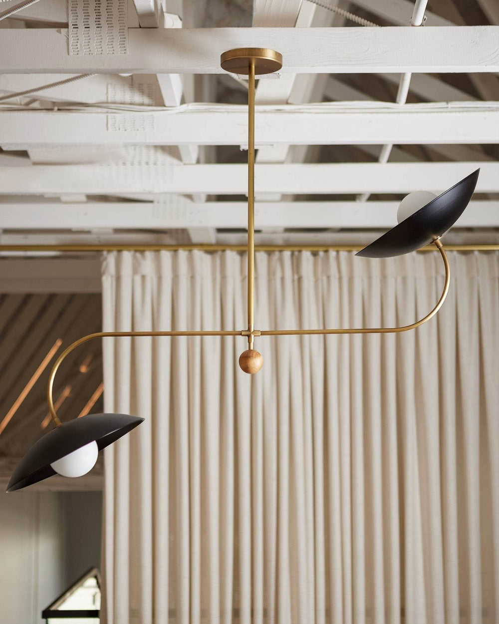 Dahlia (Black, Natural Brass) — Interior by Urbanology Designs, Photo by Matti Gresham