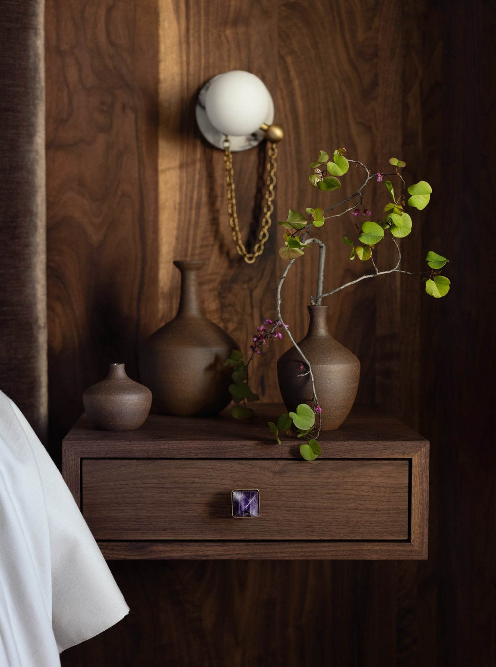Alla Wall Sconce (Calacatta Marble, Natural Brass) — Interior by Peruri Design Company, Photo by Bess Friday