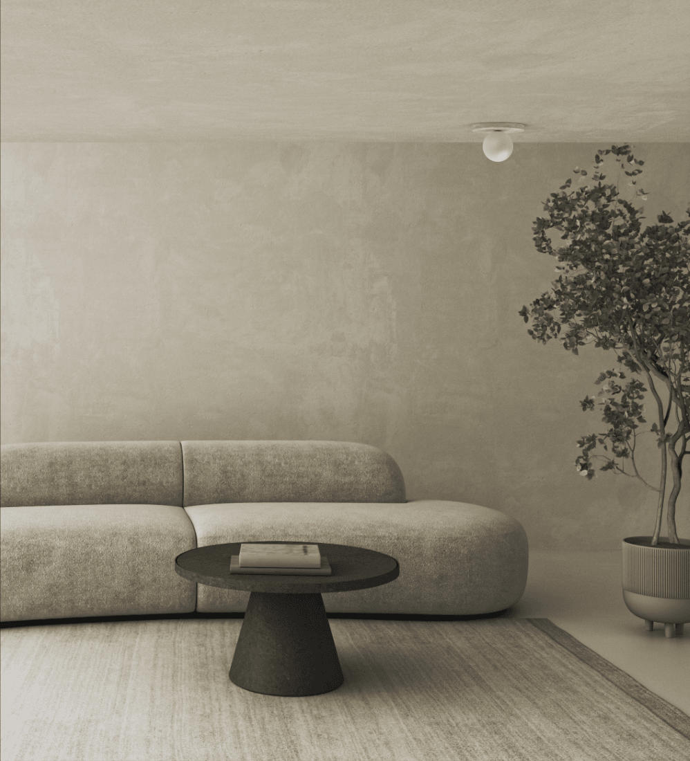 Lucie Flushmount (Travertine)