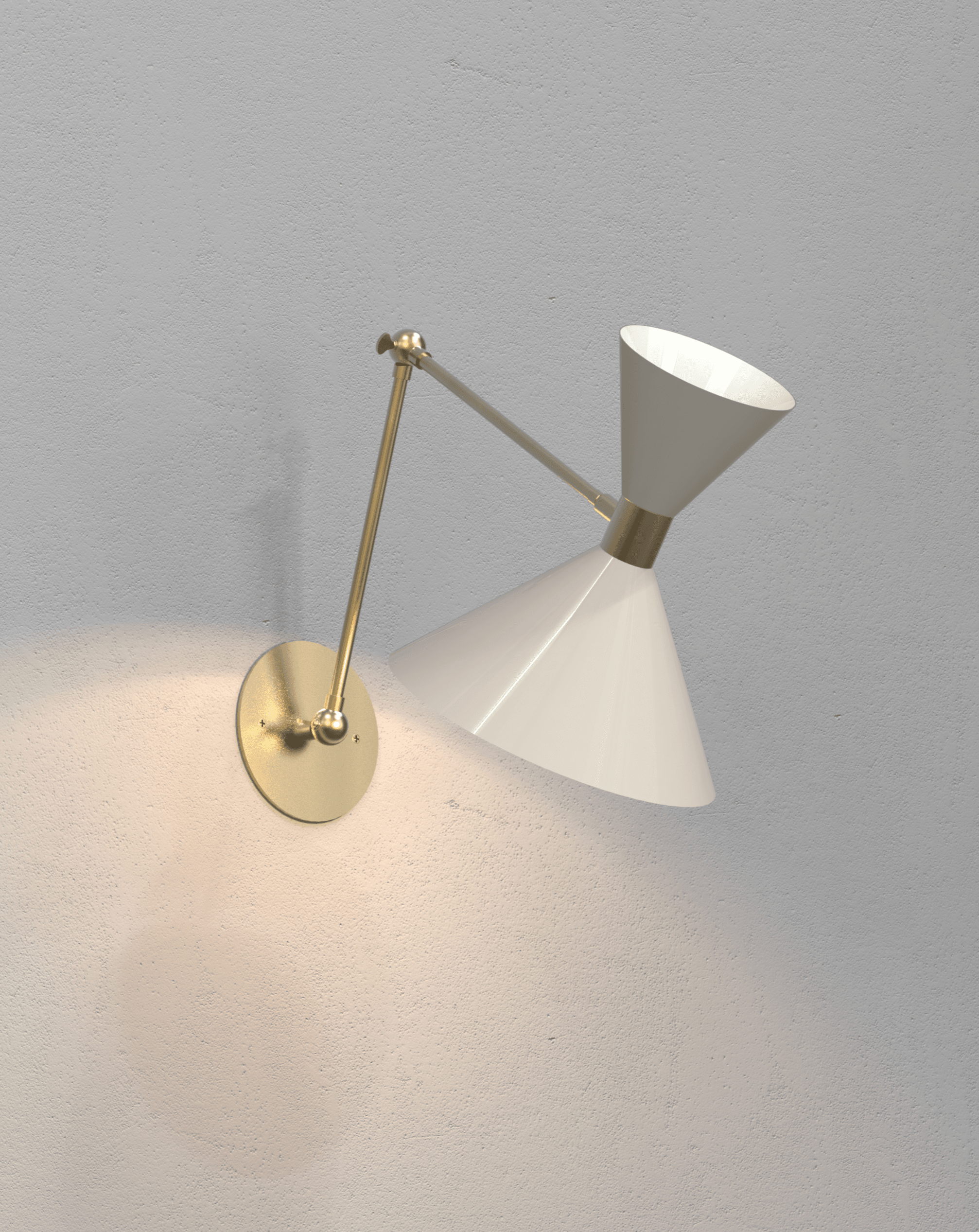 エンジェライト ラフポリッシュ Monarch Articulating Wall Lamp – Blueprint Lighting