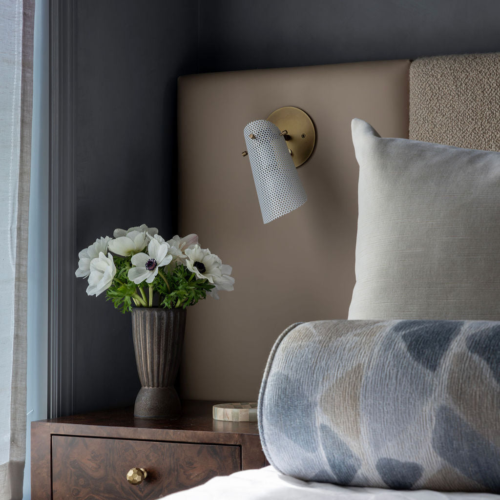 Petite Tulle (Stark White, Natural Brass) - Design by Ali Milch Interiors, Photo by Julie Leffell