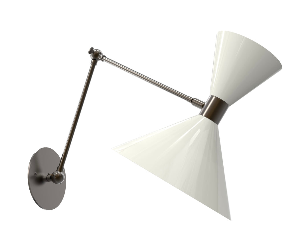 Monarch Articulating Wall Lamp (Oil Rubbed Bronze/Stark White)