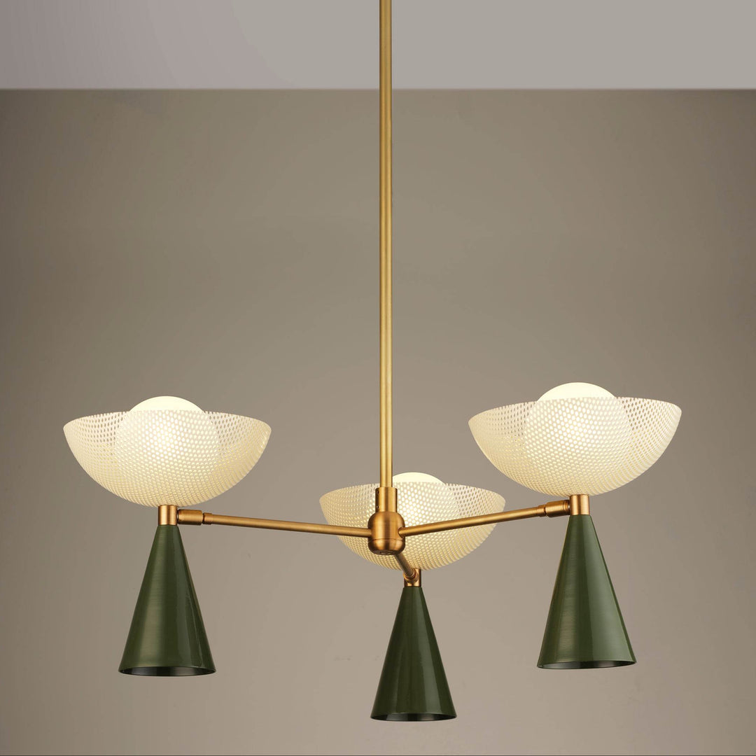 Molto 3-Arm (Brushed Brass, Seaweed, Crema)