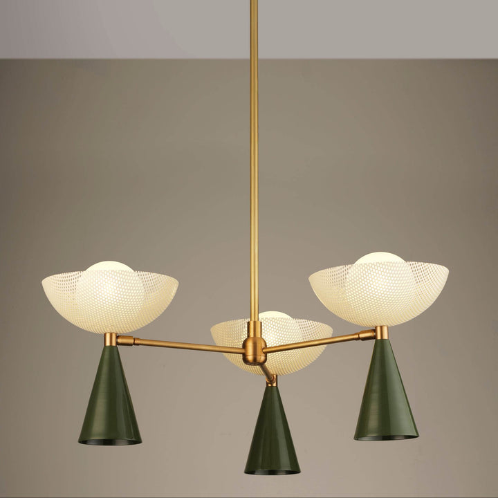 Molto 3-Arm (Brushed Brass, Seaweed, Crema)