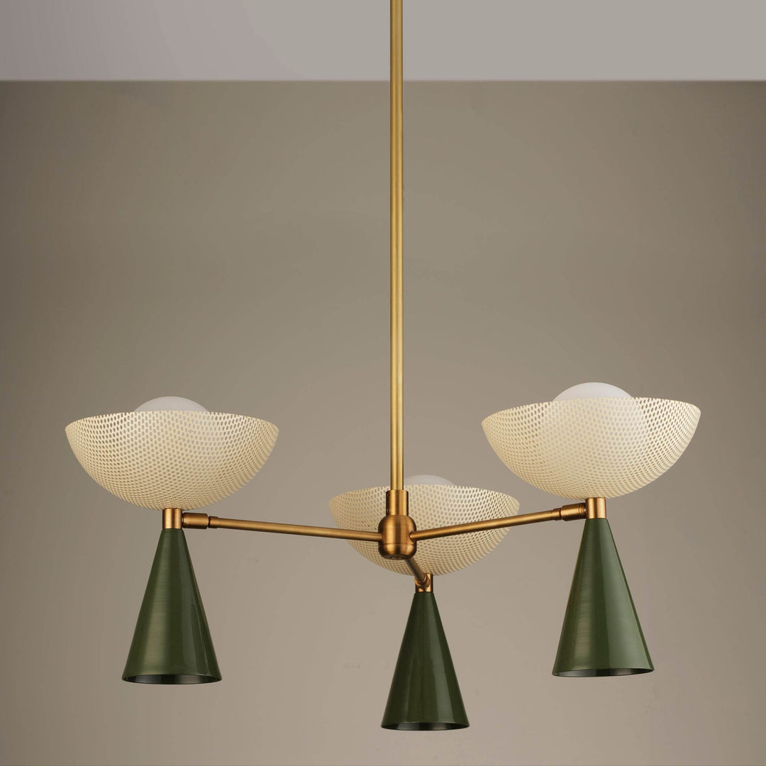 Molto 3-Arm (Brushed Brass, Seaweed, Crema)
