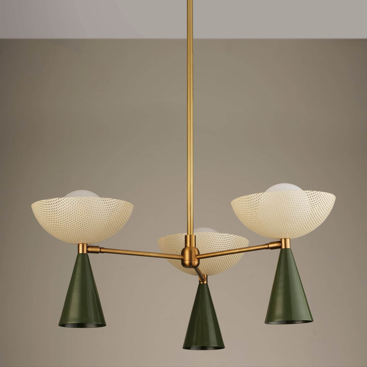Molto 3-Arm (Brushed Brass, Seaweed, Crema)