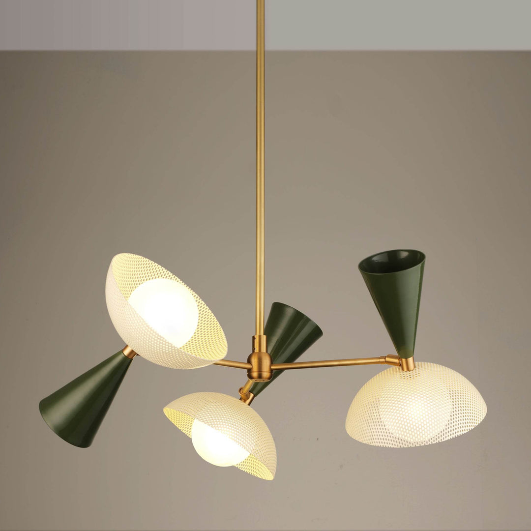Molto 3-Arm (Brushed Brass, Seaweed, Crema)