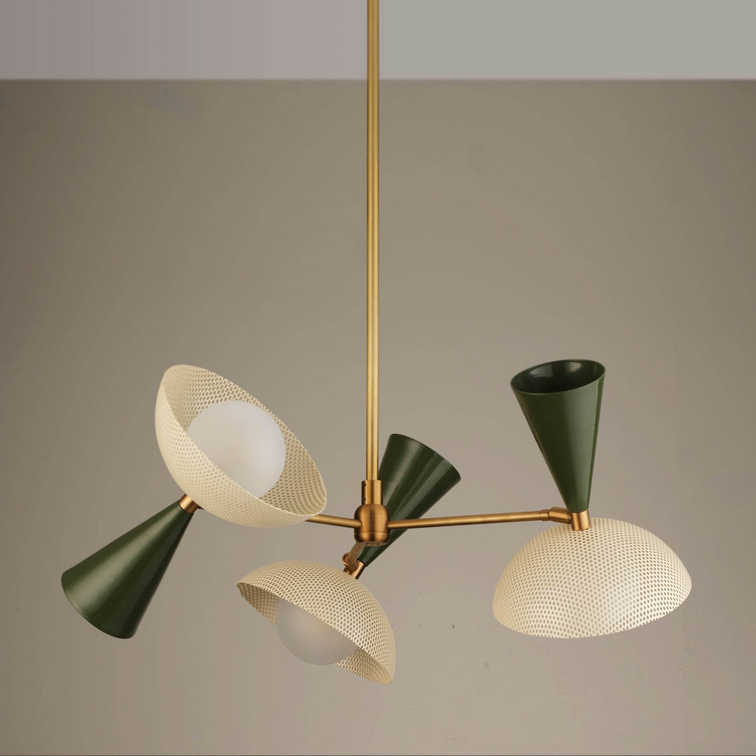 Molto 3-Arm (Brushed Brass, Seaweed, Crema)