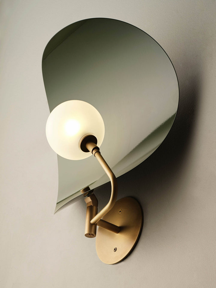 Jenny Glass (Olivine, Natural Brass)
