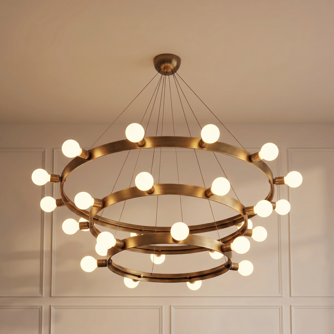 Manhattan - 3-Tier (Natural Brass)