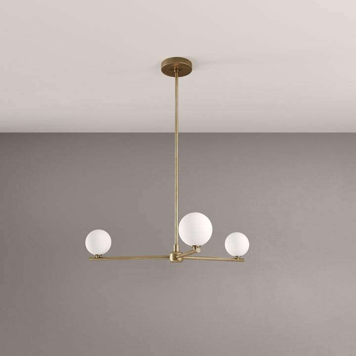 Segment 3 Chandelier (Natural Brass)