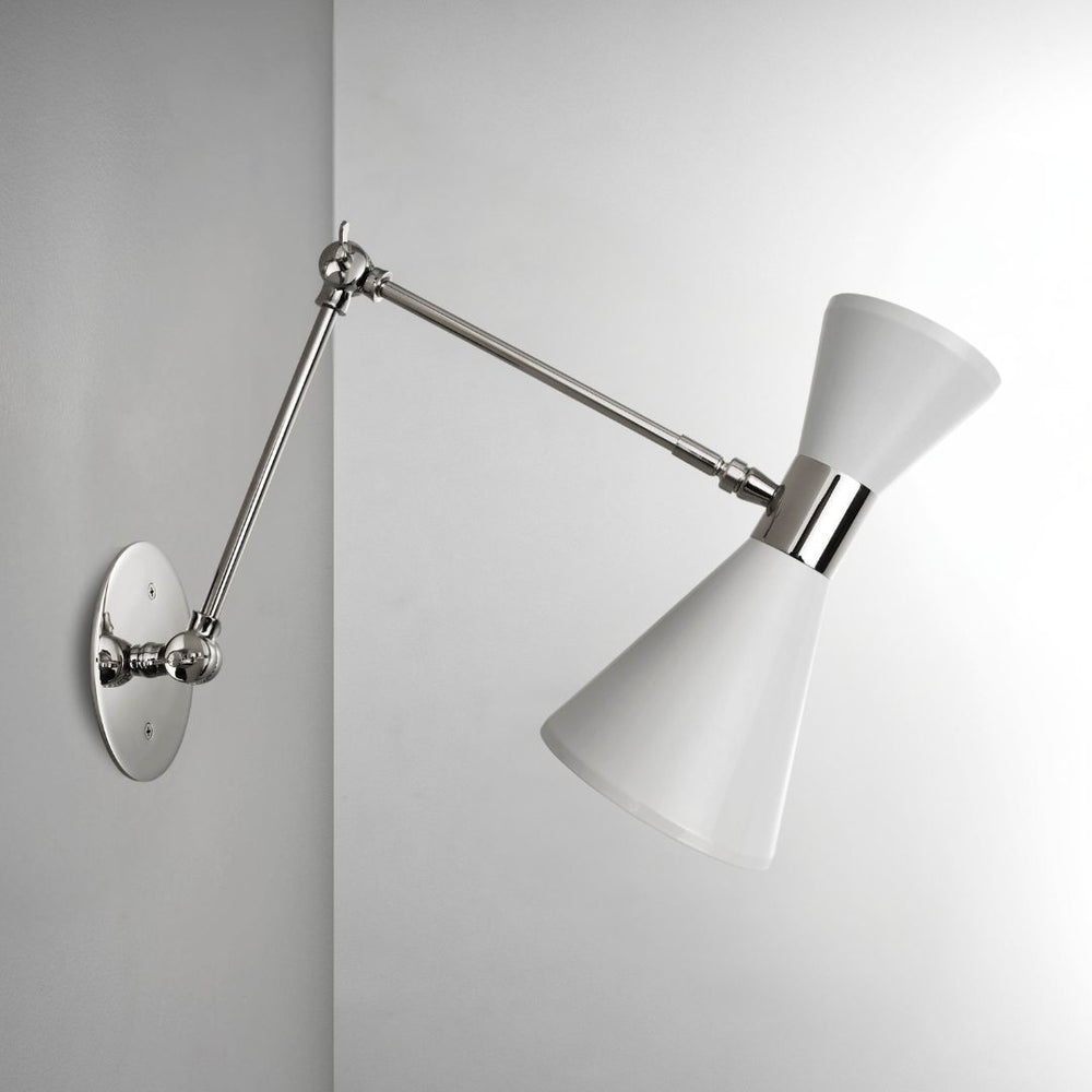 Campana Articulating (Stark White, Polished Nickel)
