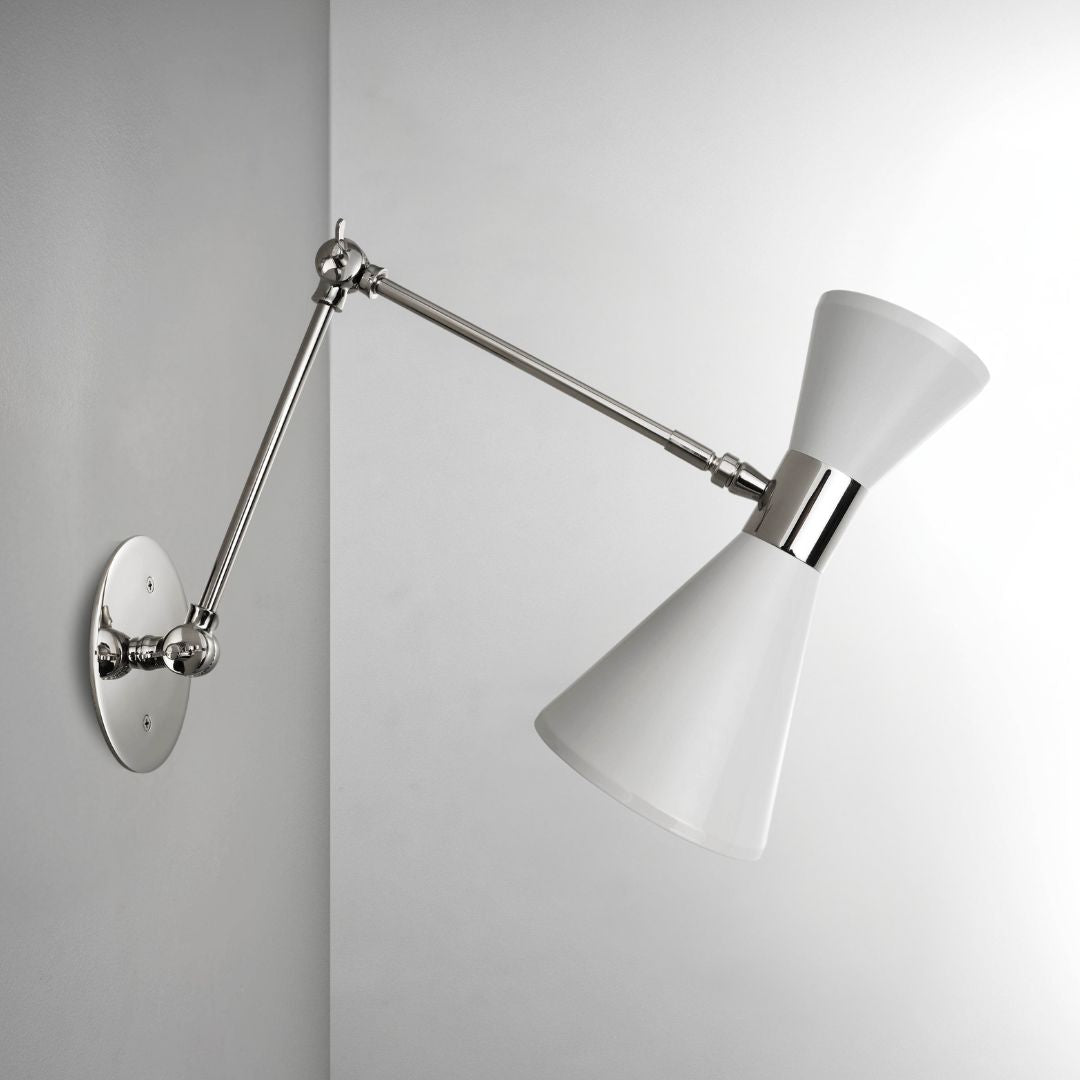 Campana Articulating (Stark White, Polished Nickel)