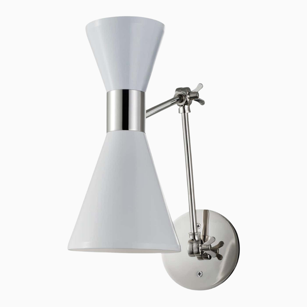 Campana Articulating (Stark White, Polished Nickel)