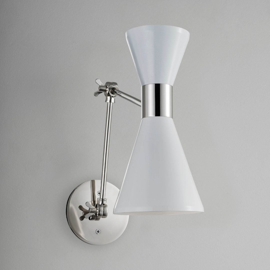 Campana Articulating (Stark White, Polished Nickel)