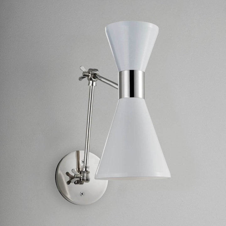 Campana Articulating (Stark White, Polished Nickel)