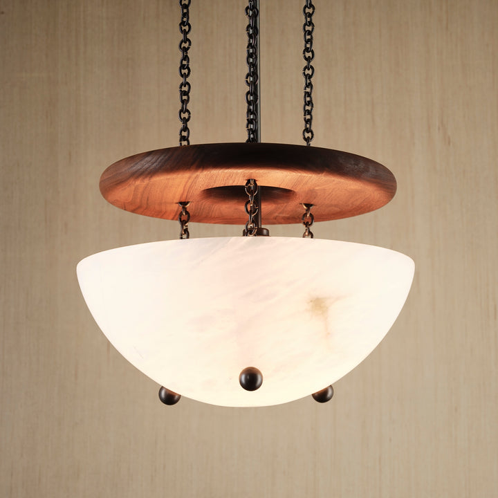 Carlyle Pendant (Oil Rubbed Bronze, Natural Walnut)