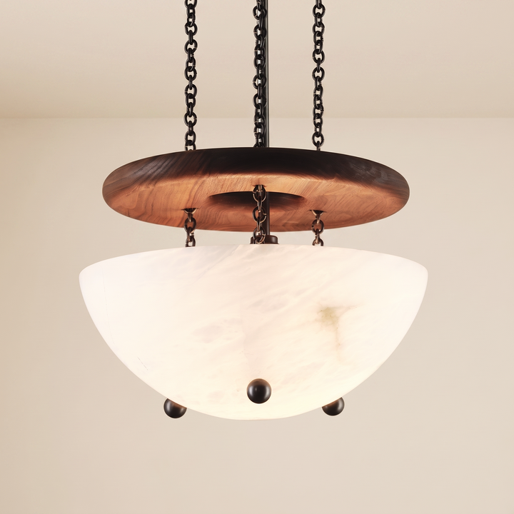 Carlyle Pendant (Oil Rubbed Bronze, Natural Walnut)