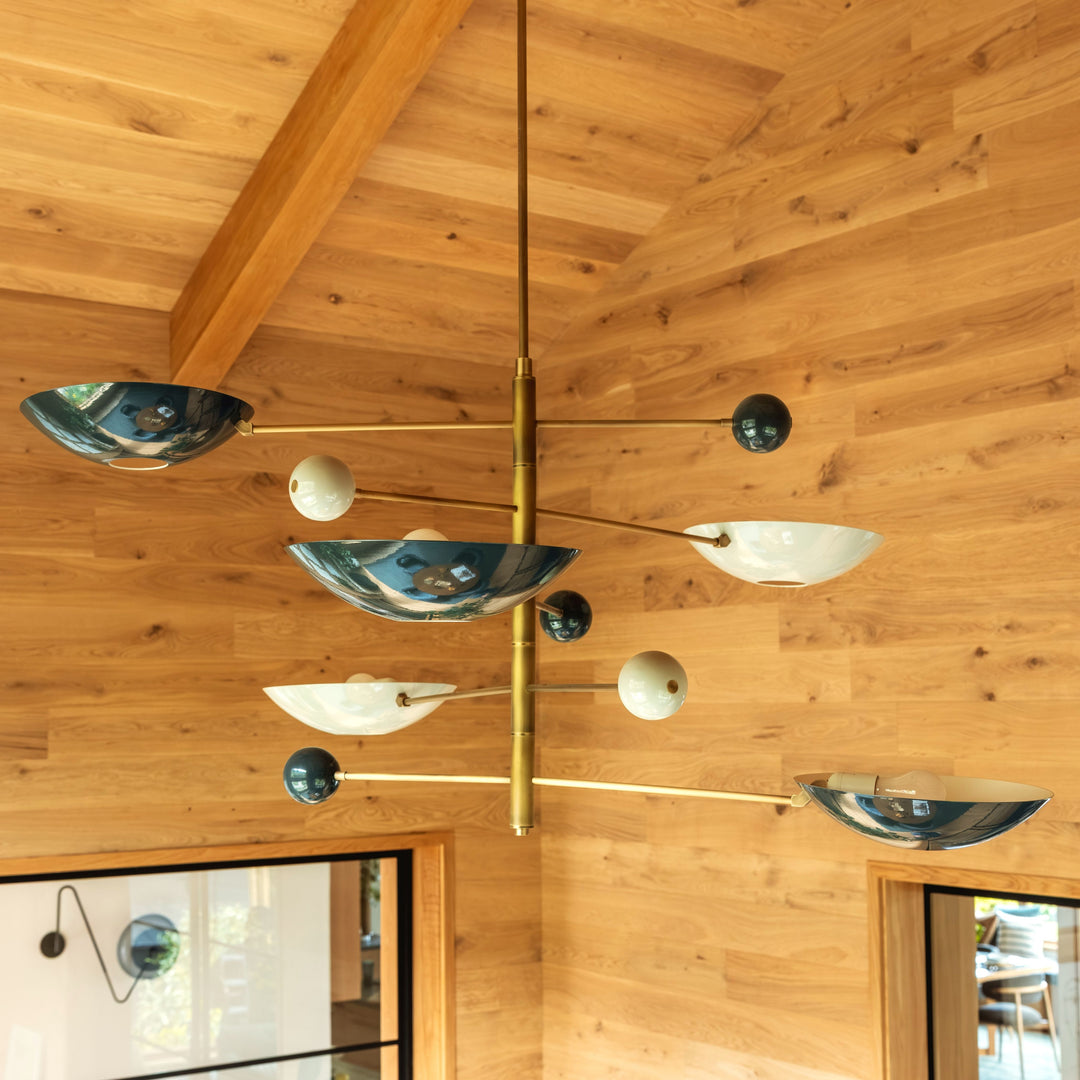 Catalonia (Pearl, Charcoal, Natural Brass) — Design by Emily Henderson, Photo by Kaitlin Green