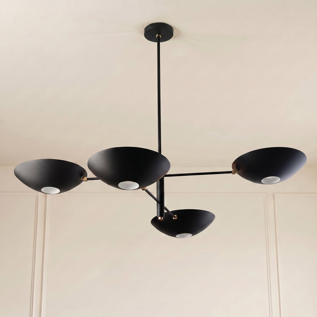 Counterbalance 2-Tier (Black, Natural Brass)