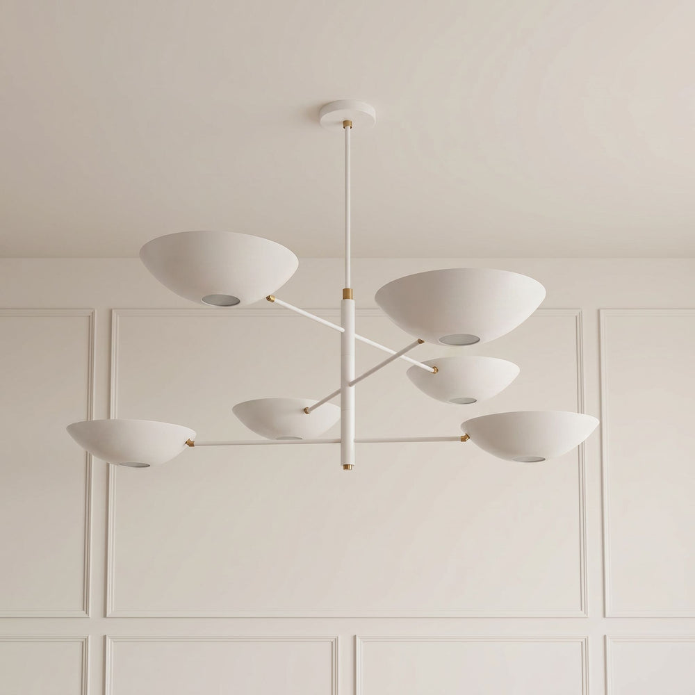 Counterbalance 3-Tier (Perfect White, Natural Brass)