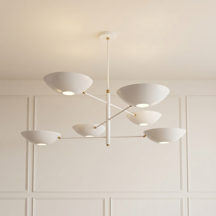 Counterbalance 3-Tier (Perfect White, Natural Brass)