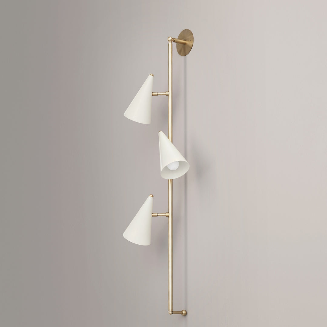 Flotilla Wall Sconce (Brushed Brass, Perfect White)