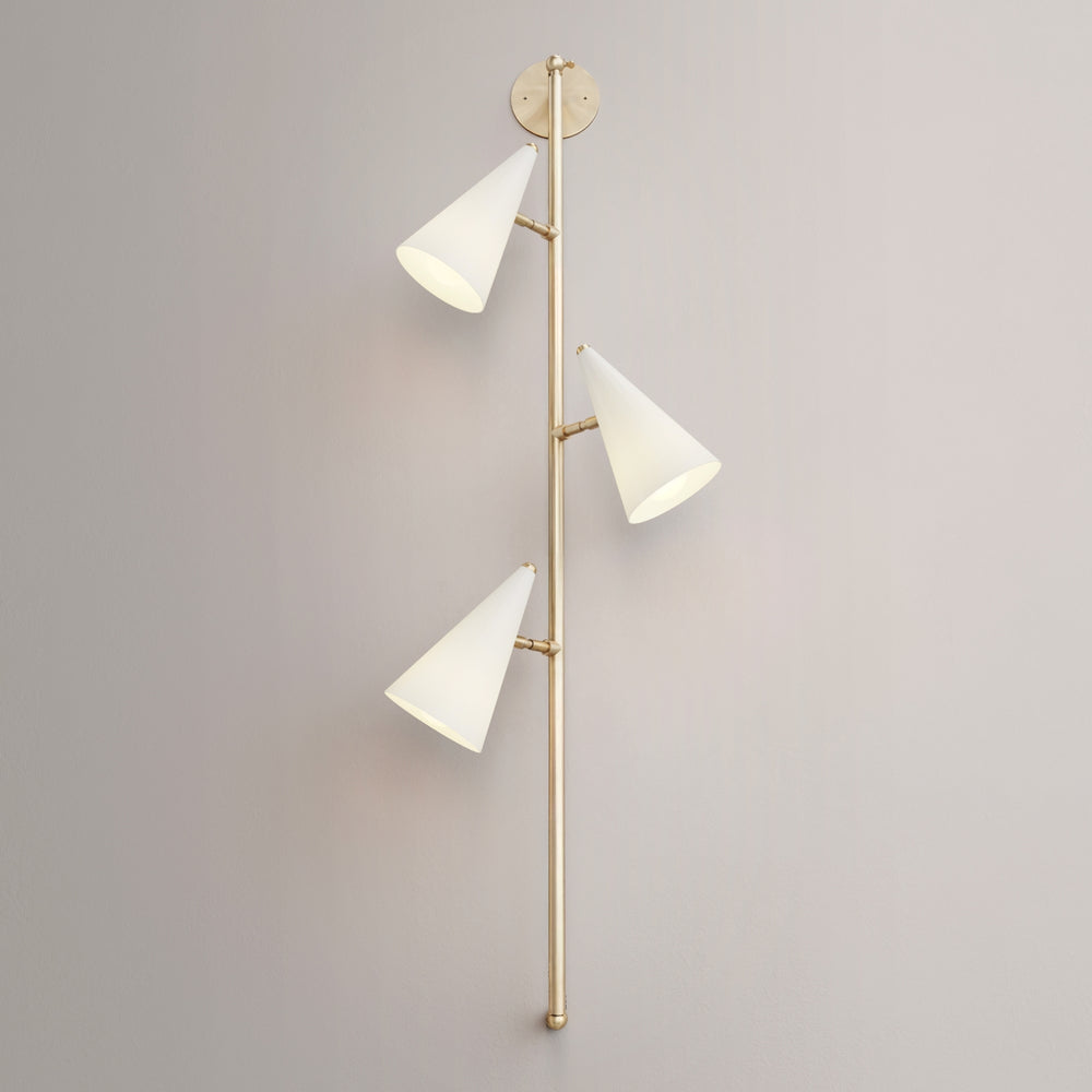 Flotilla Wall Sconce (Brushed Brass, Perfect White)