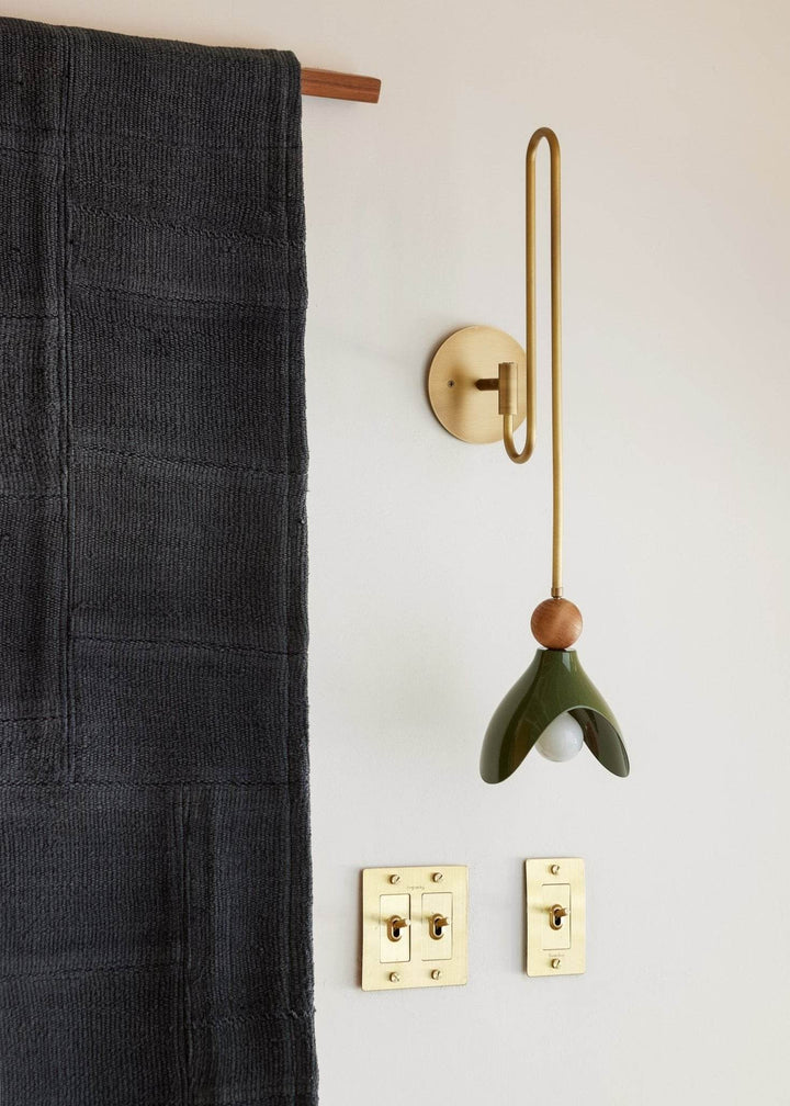 Lily (Olivine, Walnut, Natural Brass) — Interior by Urbanology Designs, Photo by Matti Gresham