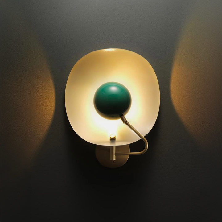 Jenny Wall Sconce (Perfect White, Paris Green, Natural Brass)