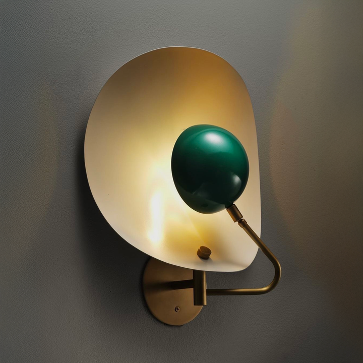 Jenny Wall Sconce (Perfect White, Paris Green, Natural Brass)