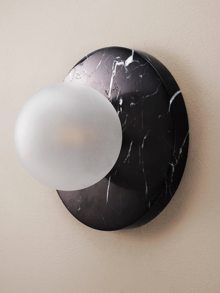 Lucie Wall Sconce (Marquina Black Marble)