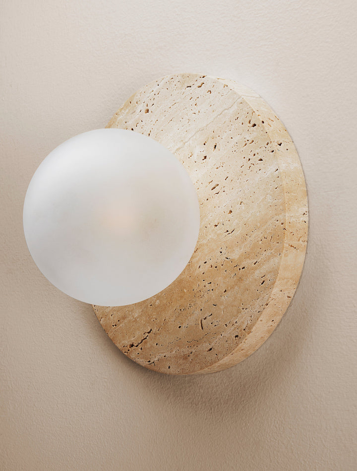 Lucie Wall Sconce (Travertine)
