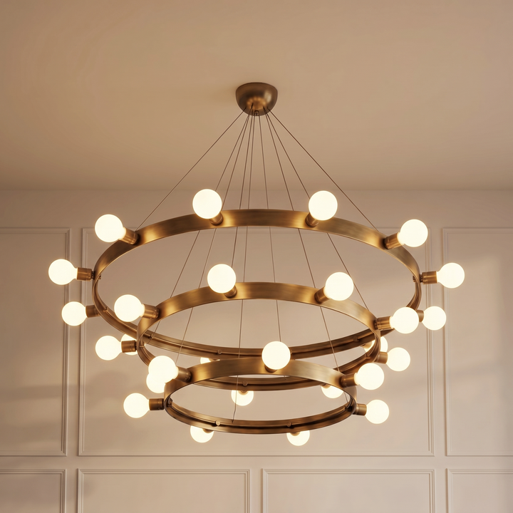 Manhattan - 3-Tier (Natural Brass)