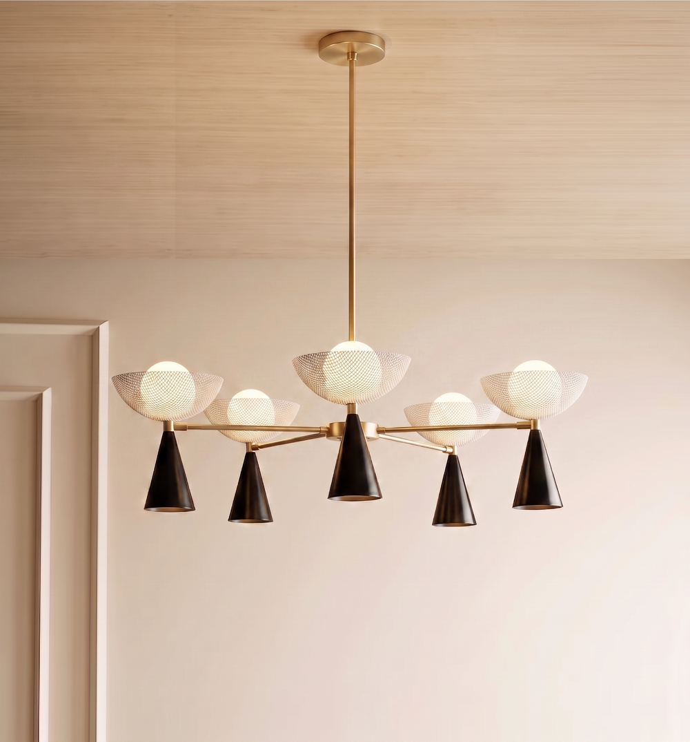 Molto 5-Arm (Brushed Brass, Black, Crema)