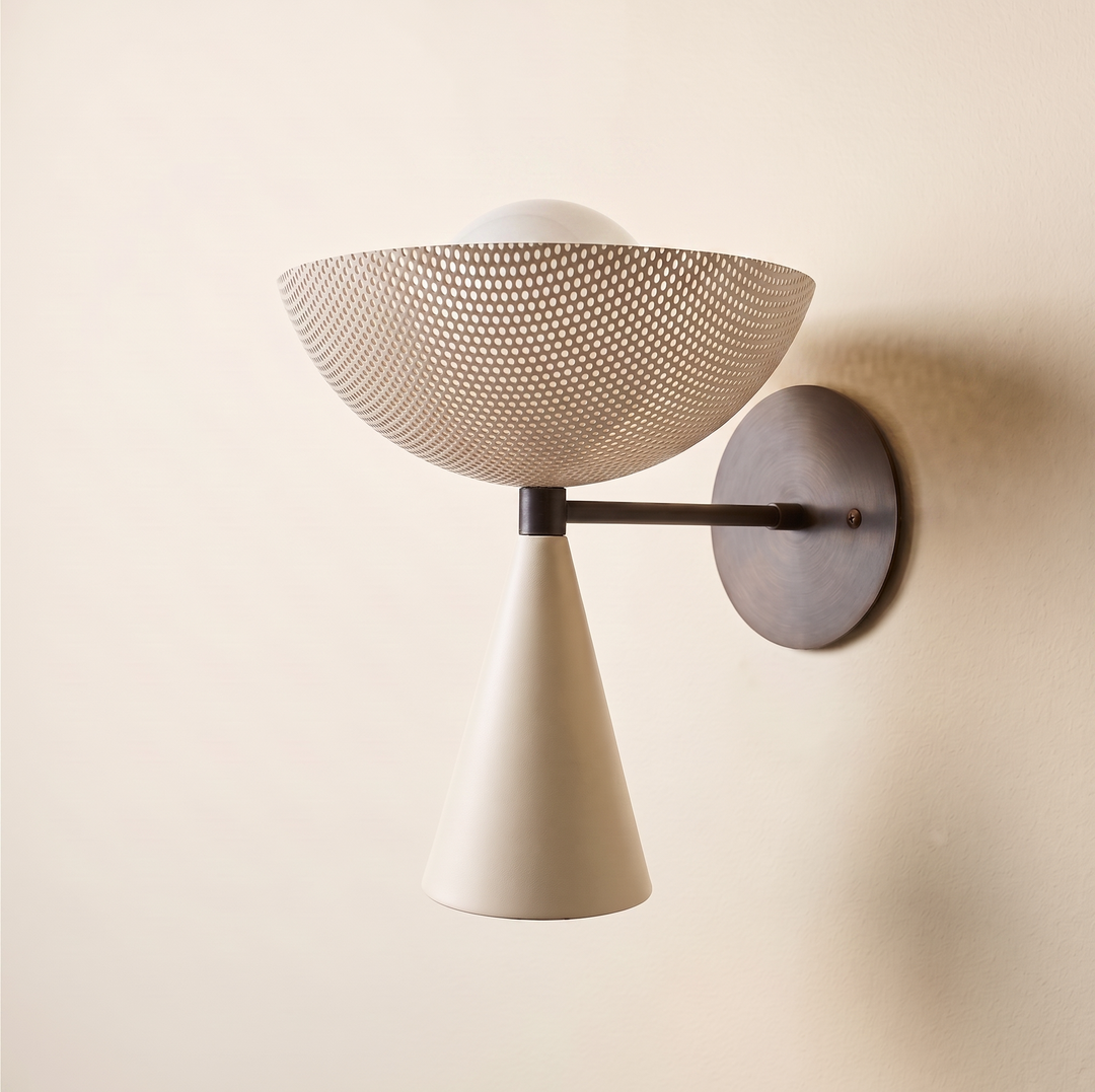 Molto Wall Sconce (Bronze, Crema)