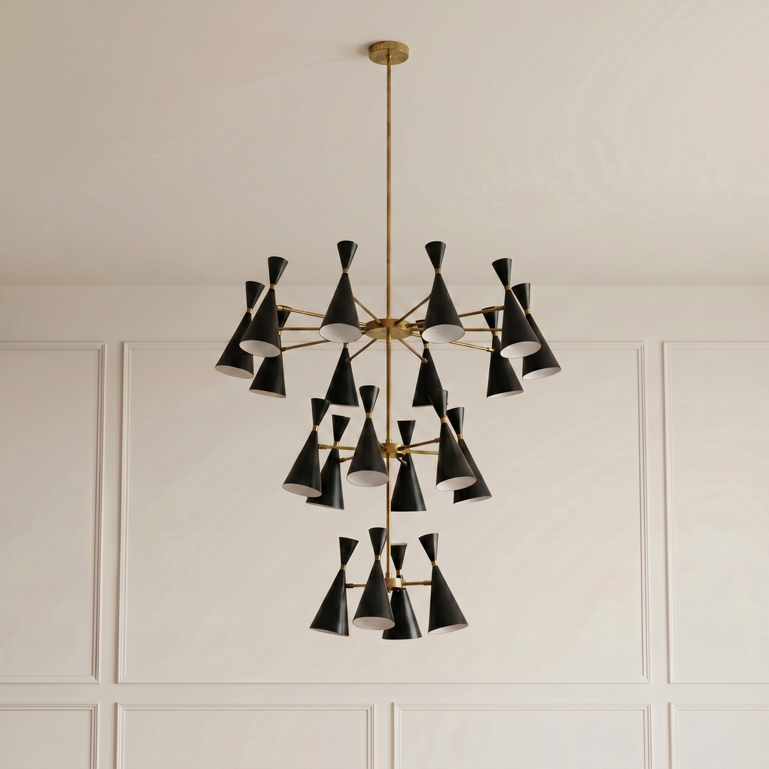 Monolith 3-Tier (Natural Brass, Black)