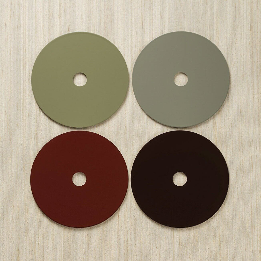 From Top to Bottom, Left to Right: Verdant, Moss, Chestnut, and Umber