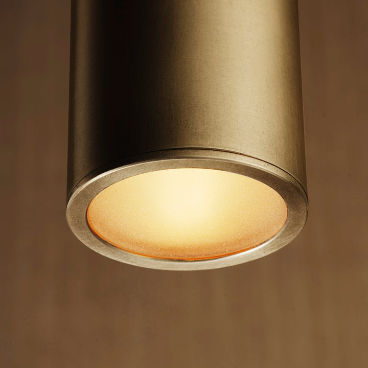 Paloma Pendant (Natural Brass, Saddle Leather)