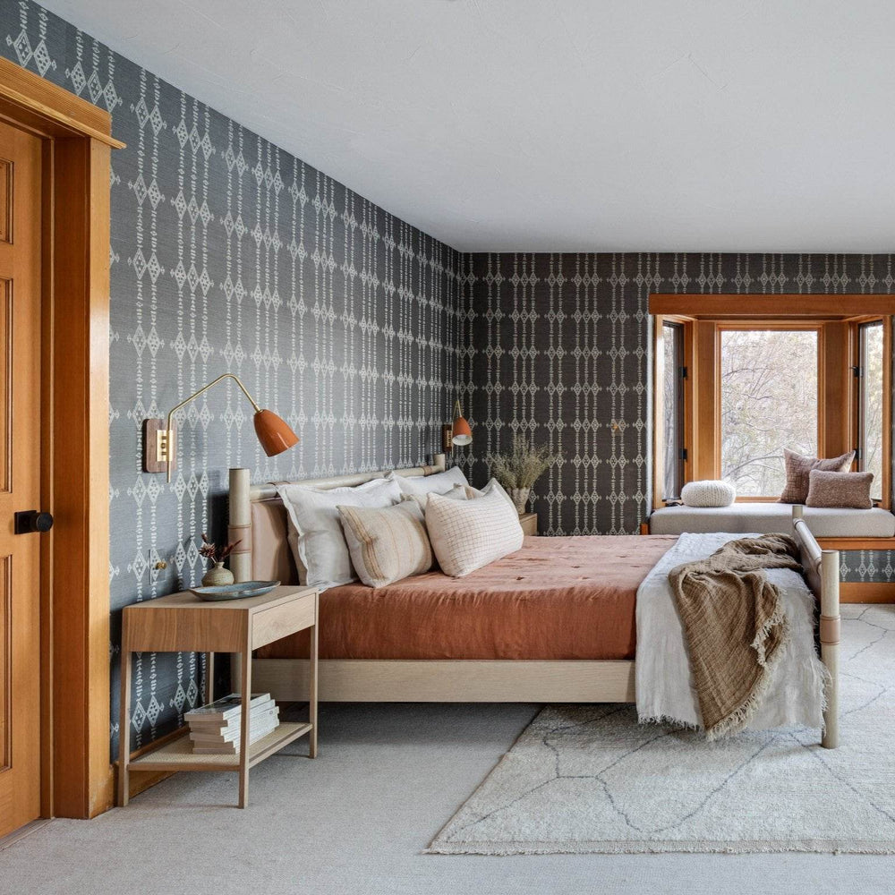 Elska Wall Mount Reading Lamp (Natural Brass, Terracotta) — Interior by Jen Samson Design, Photo by M E L L O N . S T U D I O