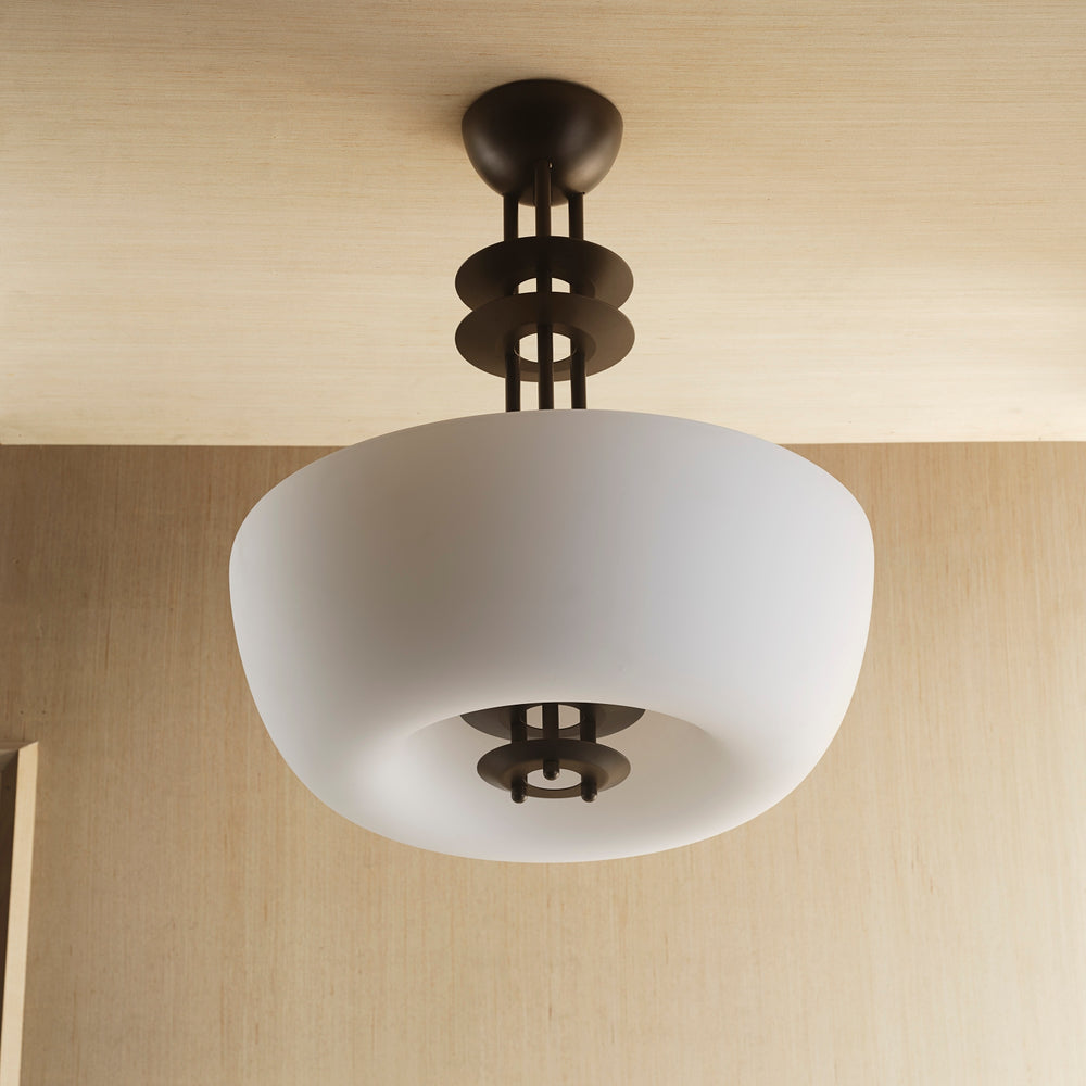 Porto Semiflush (Dark Bronze Enamel)