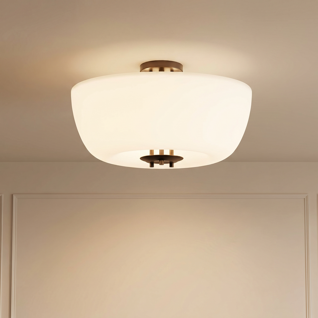Porto Flushmount (Dark Bronze Enamel)