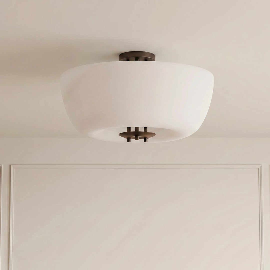 Porto Flushmount (Dark Bronze Enamel)