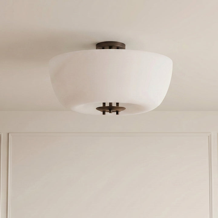 Porto Flushmount (Dark Bronze Enamel)