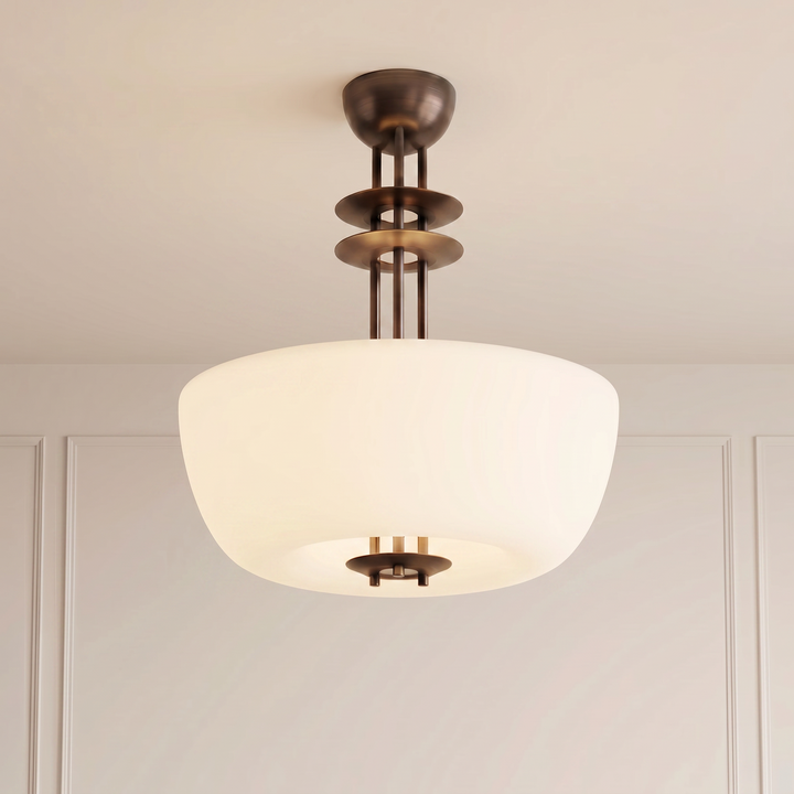 Porto Semiflush (Dark Bronze Enamel)