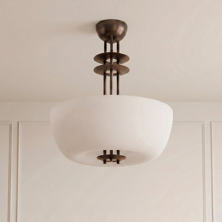 Porto Semiflush (Dark Bronze Enamel)